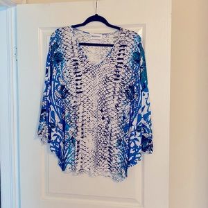 Emilio Pucci designer blouse size large